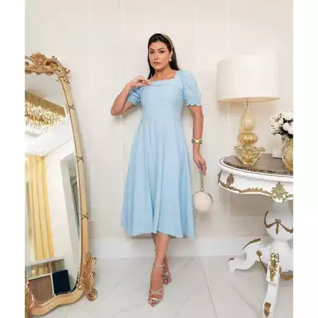Vestido Max Midi Godê