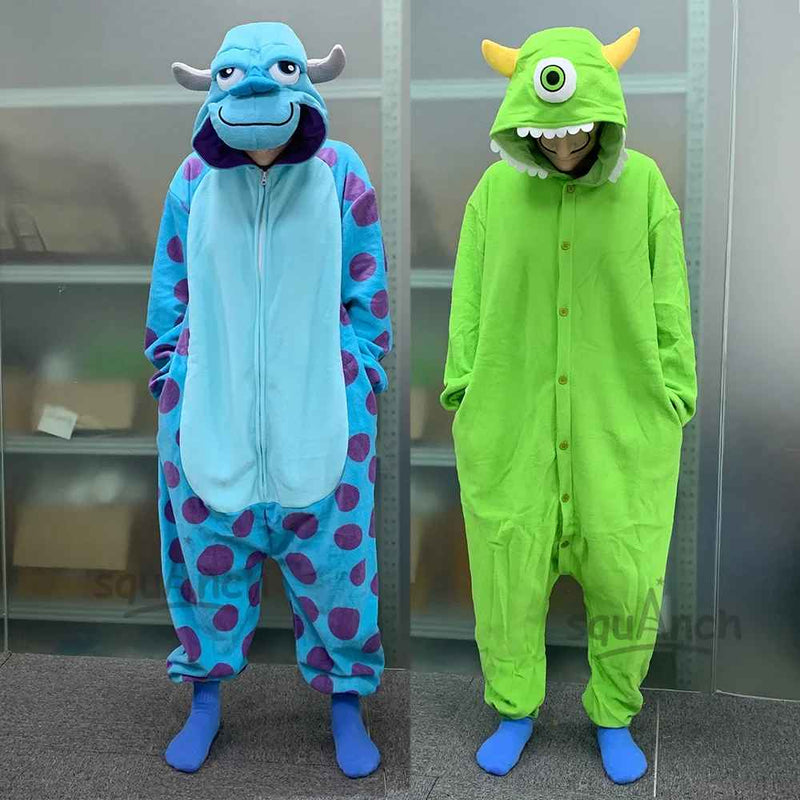 Pijama Fantasia Kigurumi Monstros S.A. – Sulley & Mike Unissex