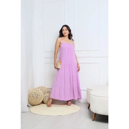 Vestido Longo Viscolinho