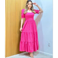 Vestido Longo Lese Bordado