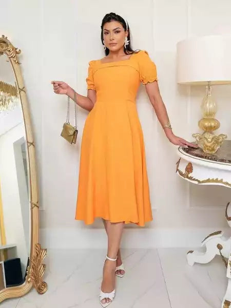 Vestido Max Midi Godê