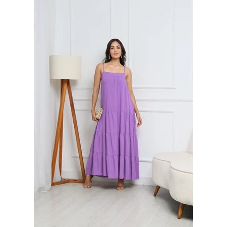 Vestido Longo Viscolinho