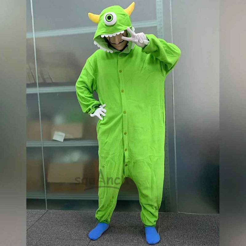 Pijama Fantasia Kigurumi Monstros S.A. – Sulley & Mike Unissex