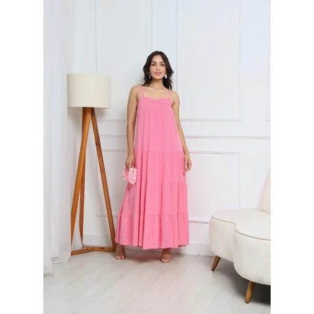 Vestido Longo Viscolinho