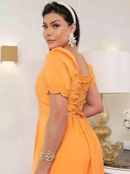 Vestido Max Midi Godê