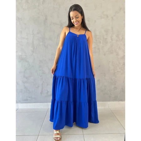 Vestido Longo Viscolinho