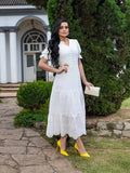 Vestido Midi Luxo em Lese