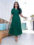 Vestido Midi Luxo em Lese