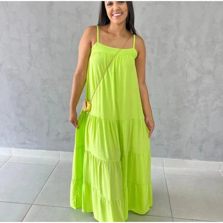 Vestido Longo Viscolinho