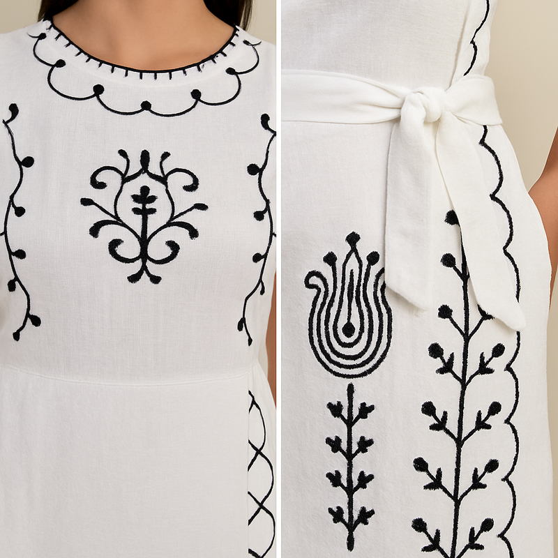 🌿 Vestido Bordado Brisa do Campo – Ref. 5123