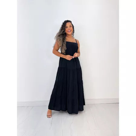 Vestido Longo Viscolinho