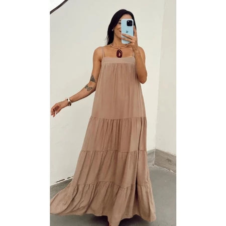 Vestido Longo Viscolinho