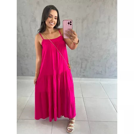 Vestido Longo Viscolinho
