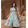 Vestido Chemise Floral em Lese