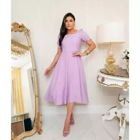 Vestido Max Midi Godê