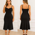 Vestido Midi Elegance com Alças Finas