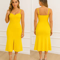 Vestido Midi Elegance com Alças Finas